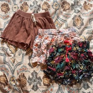 Zara Ribbed Brown Shorts